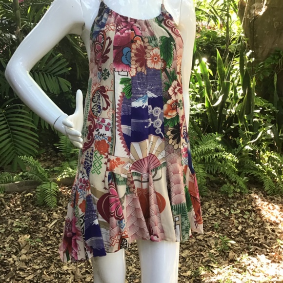 Vintage Adrian Barra silk mini Dress - Picture 6 of 8